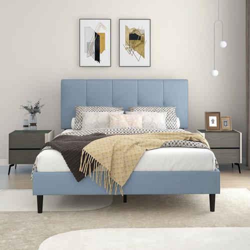 Wayfair Blue Upholstered Beds You'll Love in 2023